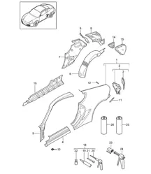 Parte laterale 987C.2 Cayman 2009-12