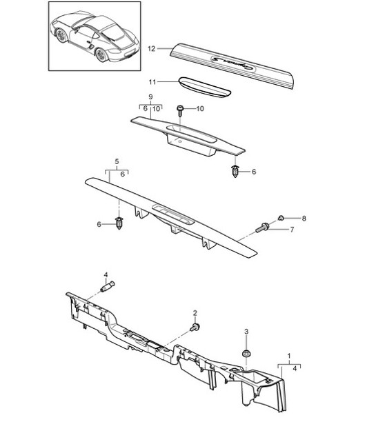 Diagram 807-003 Porsche 卡宴 S V8 4.0L 汽油 474 马力 