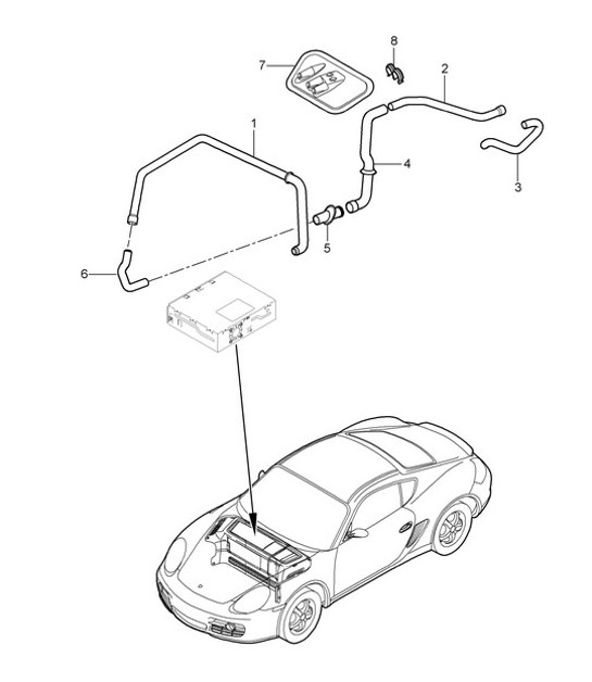 Diagram 813-002 Porsche 993 (911) C2 1994-97 Body