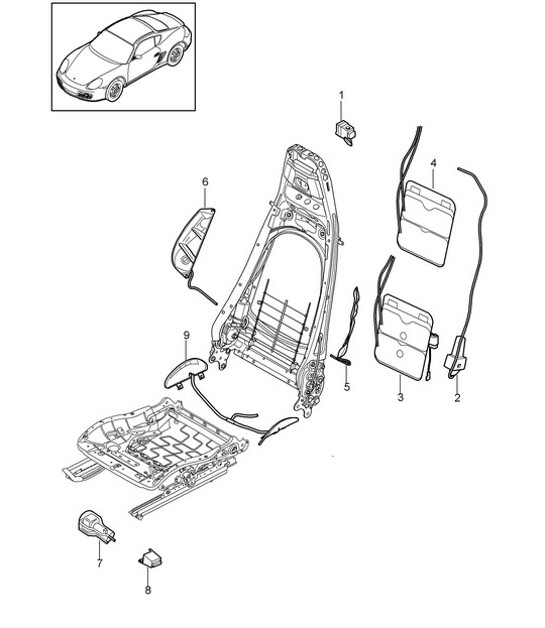 Diagram 817-022 Porsche Cayenne Turbo / Turbo S 4.8L 2007>> Body