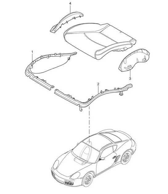Diagram 817-024 Porsche 996 C2 3.4L 1997-08/01 Body