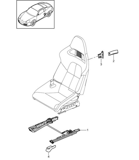 Diagram 817-030 Porsche Cayman 987C/981C (2005-2016) Body
