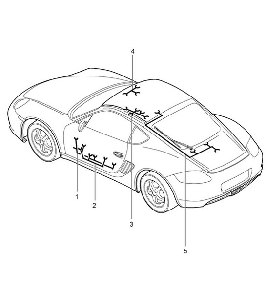 Diagram 902-015 Porsche Cayman 987C/981C (2005-2016) Electrical equipment