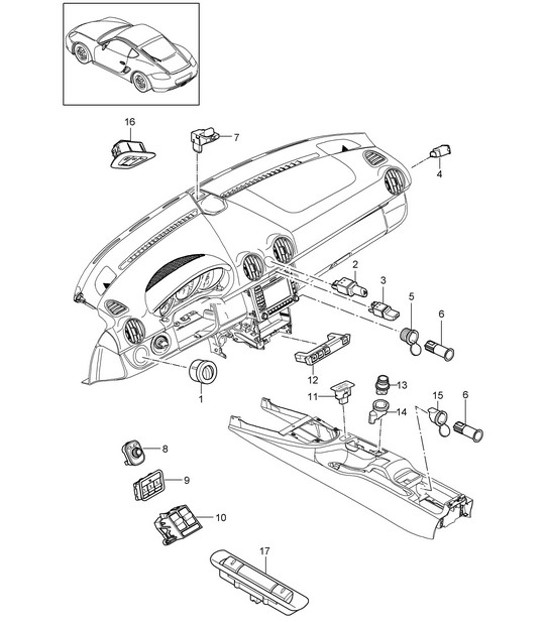 Diagram 903-005 Porsche Carrera GT (2003-2006) 