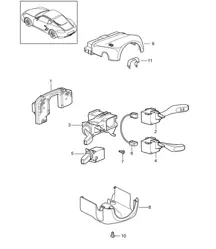 Steering column switch 987C.2 Cayman 2009-12