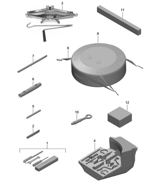 Diagram 001-000 Porsche 912E 4CYL 1976 