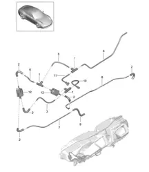 Filtro aria / Controllo del vuoto 991.1 2012-16