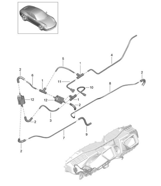 Diagram 106-005 Porsche Cayenne S 4.5L V8 2003>> Engine