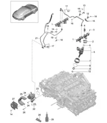 Tubo raccolta carburante / pompa alta pressione 991.1 2012-16