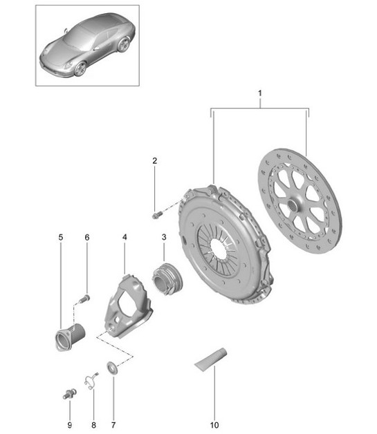 Diagram 301-000 Porsche 992 Carrera 2  3.0L 