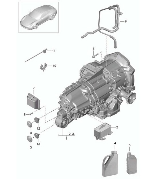 Diagram 320-000 Porsche 911 & 912 (1965-1989) Transmission