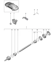 Antriebswelle / Radnabe 991.1 2012-16