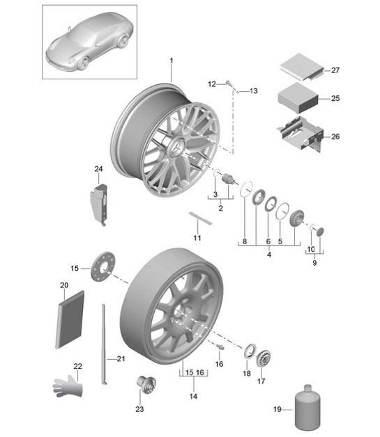 Diagram 601-001 Porsche Taycan 