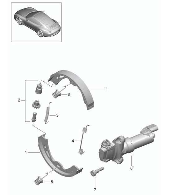 Diagram 603-005 Porsche Cayenne E-Hybrid V6 3.0L V6 340Hp 