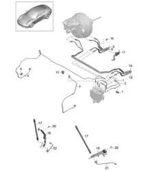 Brake lines / Front end 991.1 2012-16
