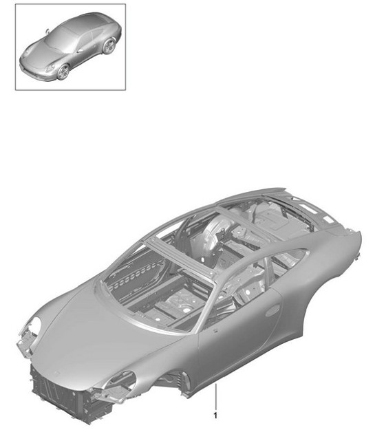 Diagram 801-000 Porsche Cayenne 9YA 2018-2023 