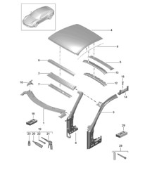 Toit d'auvent 991.1 2012-16