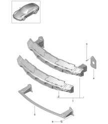 Porta parachoques delantero 991.1 2012-16
