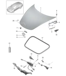 Abdeckung - VORNE - 991.1 2012-16