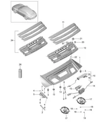 Cubierta - TRASERA - 991.1 2012-16