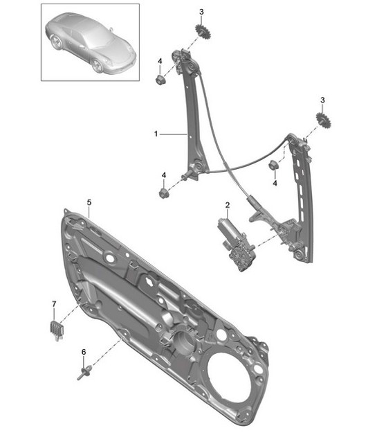 Diagram 804-030 Porsche Cayenne S 4.5L V8 2003>> Body
