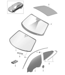 Vitrage de fenêtre 991.1 2012-16