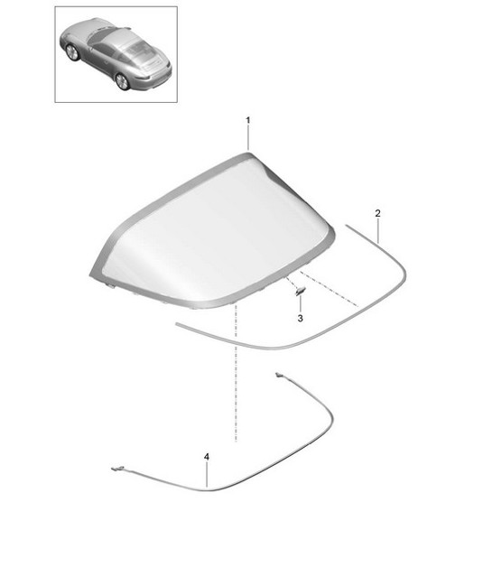 Diagram 805-010 Porsche Cayman 987C/981C (2005-2016) Body