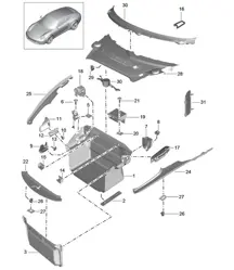 Vano bagagli 991.1 2012-16