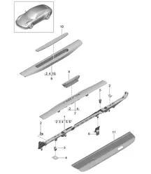 Garniture seuil 991.1 2012-16