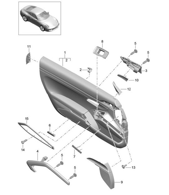 Diagram 808-075 Porsche Panamera 971 MK2 (2021-2023) 