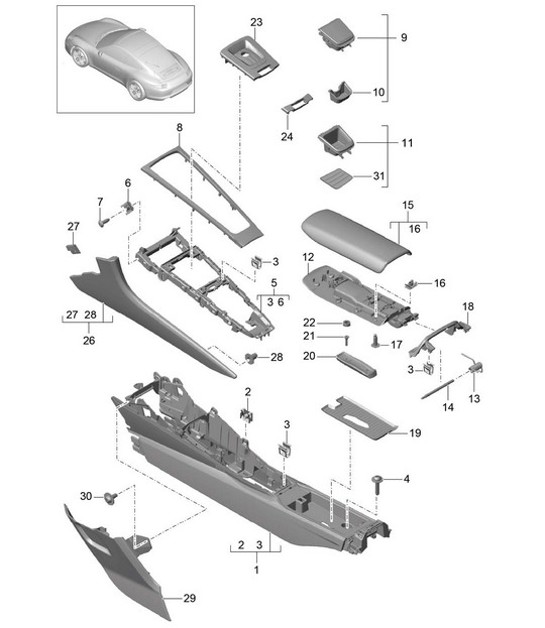 Diagram 809-020 Porsche Taycan (9J1) MK2 2024>> 