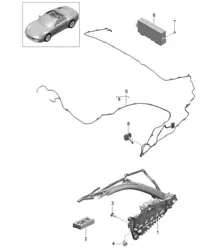 Telaio superiore / Parti singole e componenti elettrici - CABRIO - 991.1 2012-16