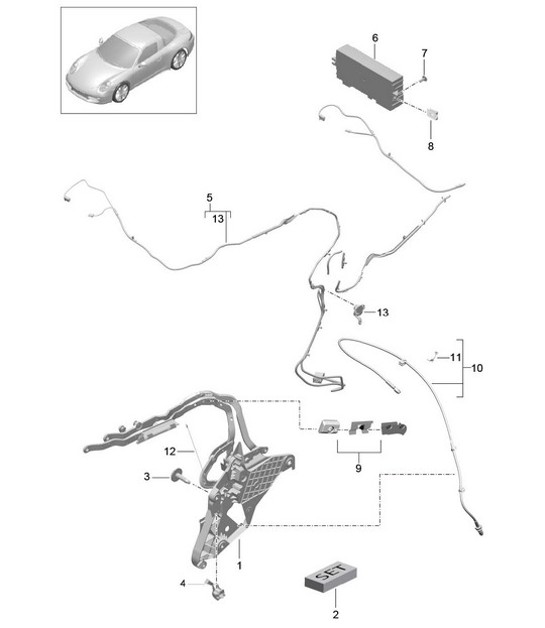 Diagram 811-027 Porsche Taycan (9J1) MK1 2020-2024 