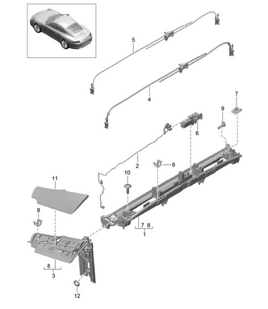 Diagram 811-050 Porsche Cayenne 3.6L 2007>> Body