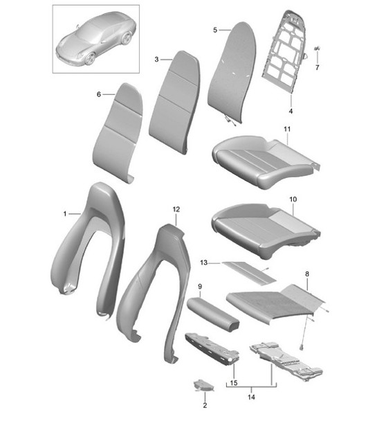 Diagram 817-002 Porsche Boxster 986/987/981 (1997-2016) Body