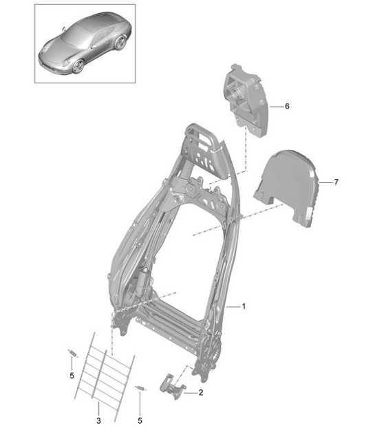 Diagram 817-006 Porsche 991 (911) MK1 2012-2016 Body