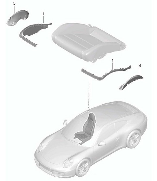 Diagram 817-009 Porsche Cayman 987C/981C (2005-2016) Body