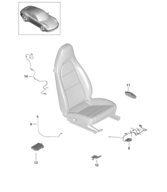 Diagram 817-010 Porsche Cayman 987C/981C (2005-2016) Body