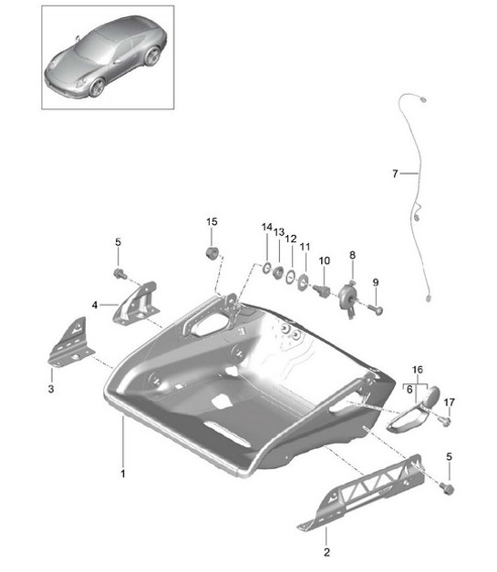 Diagram 817-034 Porsche Taycan (9J1) MK1 2020-2024 