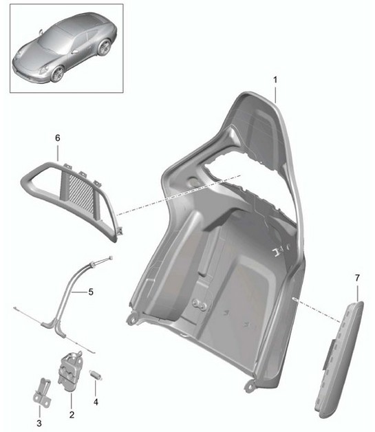 Diagram 817-036 Porsche Macan (95B) MK1 (2014-2018) Body