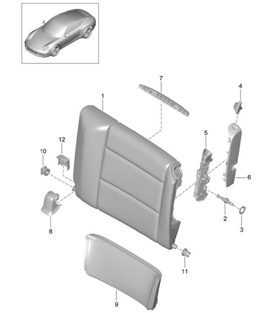 Diagram 817-040 Porsche Cayenne 9PA (955) 2003-2006 Body