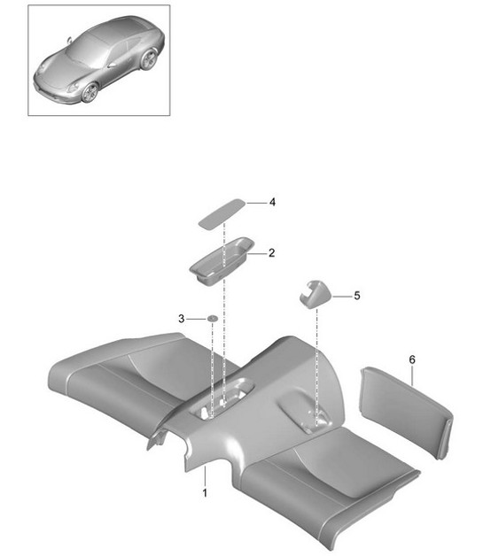 Diagram 817-054 Porsche 924 (1977-1988) Body