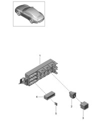 Centrale électrique / Partie arrière 991.1 2012-16