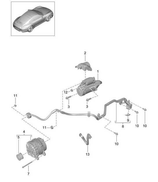 Diagram 902-005 Porsche Cayenne Turbo E-Hybrid Coupe with GT Package V8 4.0 739Hp 