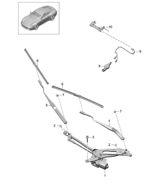 Diagram 904-000 Porsche Macan Turbo 3.6L V6 400Bhp Electrical equipment