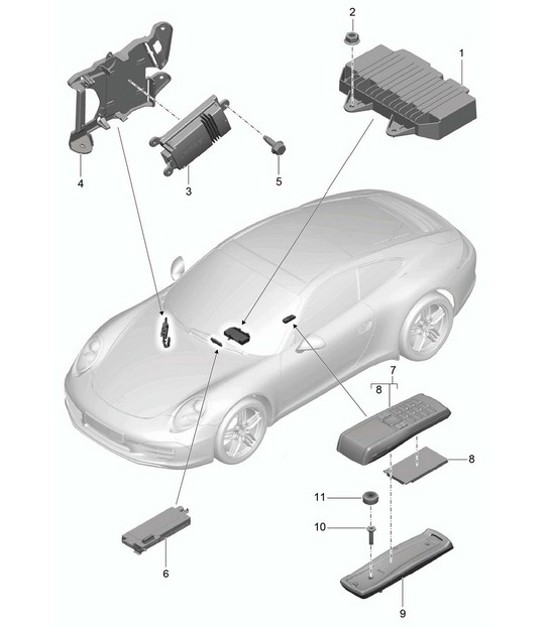 Diagram 911-010 Porsche Taycan (9J1) MK2 2024>> 