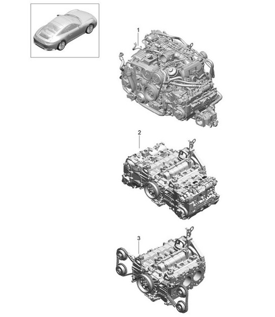 Diagram 101-000 Porsche Cayenne 3.6L 2007>> Engine