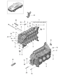 Alloggiamento basamento 991.2 Carrera 2017-19