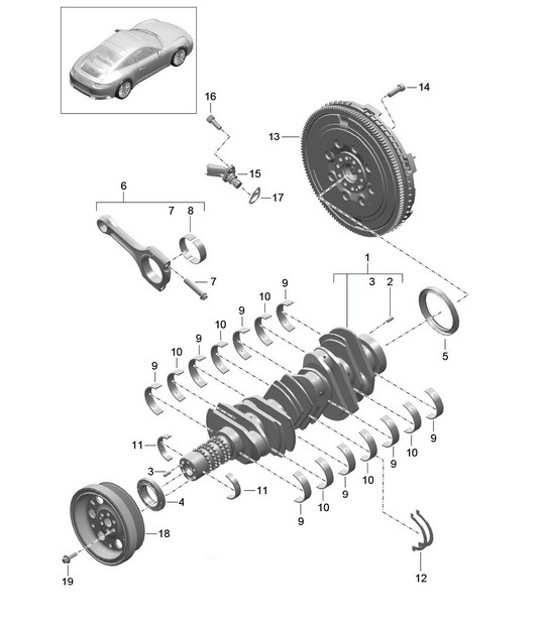 Diagram 102-000 Porsche Cayenne 3.6L 2007>> Engine
