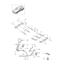 Tuyau de récupération de carburant / Pompe haute pression 991.2 Carrera 2017-19